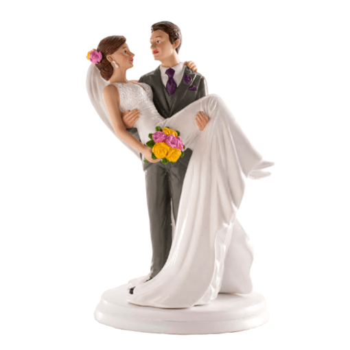 Figura Para Tarta Pareja Mujer En Brazos