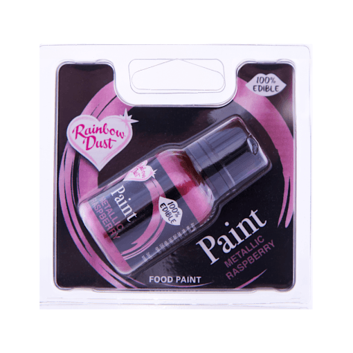 Pintura Metalizada Comestible Rainbow Dust - Raspberry / Frambuesa (25 Ml)
