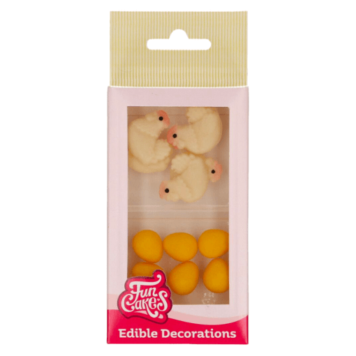 Decoraciones De Mazapan Funcakes - Pollito Y Huevo - Imagen 2