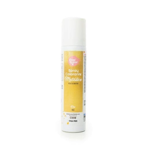 Spray Metalico Comestible - Oro Brillante (75 Ml)