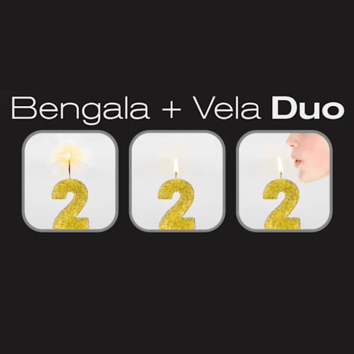 Vela Bengala "duo" Roja Cialfir - Numero 5 - Imagen 2