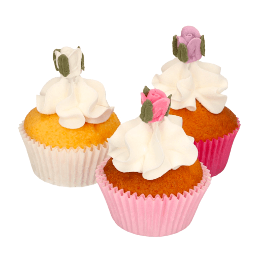 Decoraciones De Azucar Funcakes - Rosas Con Hojas