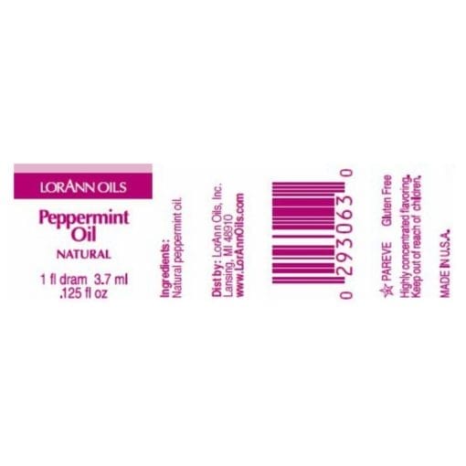 Aceite Aromatico Lorann - Hierbabuena / Peppermint (3,7 Ml) - Imagen 2