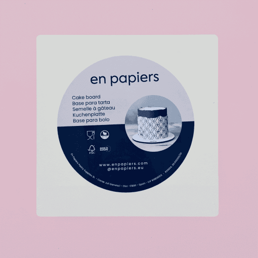 Bases De Madera Cuadradas Blancas "en Papiers" - 40 Cm - Imagen 3