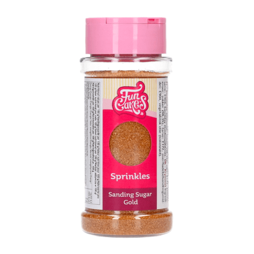 Azucar De Grano Fino "sanding Sugar" Funcakes - Oro (80 G)