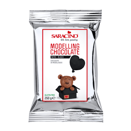 Chocolate Para Modelar Saracino - Negro 250 G