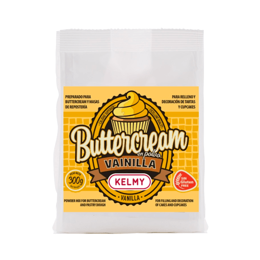 Preparado "buttercream" (crema Mantequilla) Kelmy - Sabor Vainilla [300 G]