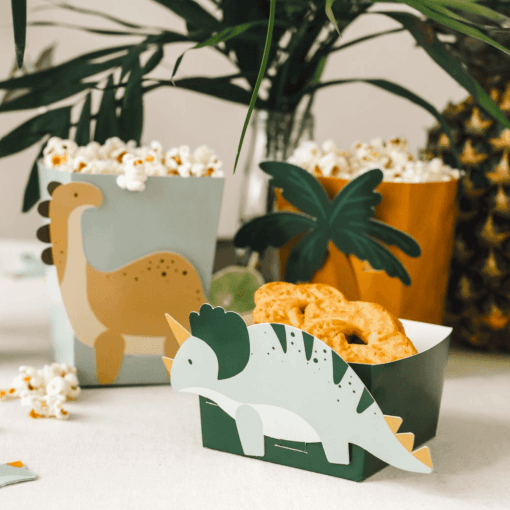 Cajas De Papel Para Snacks Partydeco - Dinosaurios - Imagen 4
