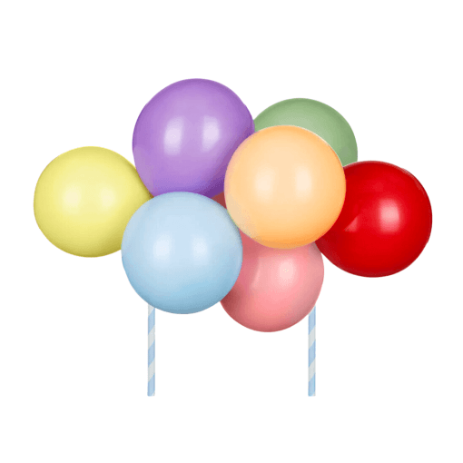 Topper Para Tarta Globos Partydeco - Arcoiris - Imagen 2