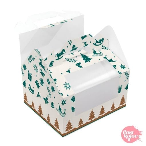 Caja Picnic Con Asa Y Ventana - Navidad - Imagen 2