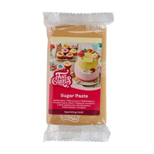Fondant Funcakes - Dorado Brillante 250 G