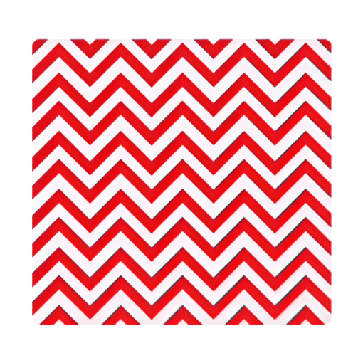 Salvamanteles Individual Zigzag - Rojo