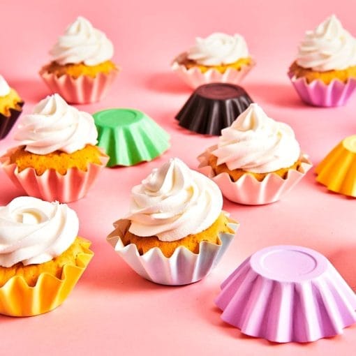 Capsulas Cupcakes Para Hornear "bloom" Funcakes - Negras