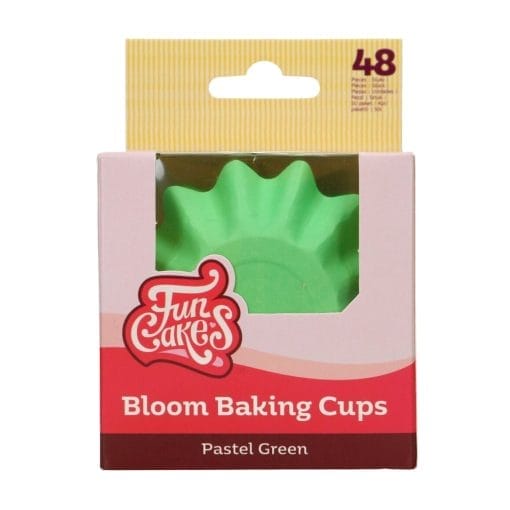 Capsulas Cupcakes Para Hornear "bloom" Funcakes - Verdes Pastel - Imagen 3