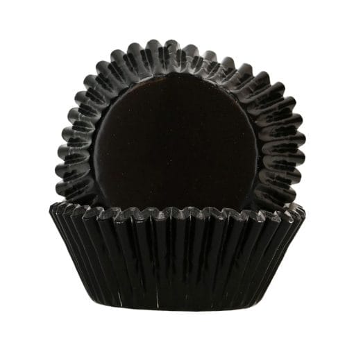 Capsulas Cupcakes Papel Aluminio "foil" Funcakes - Negro Metalico - Imagen 3