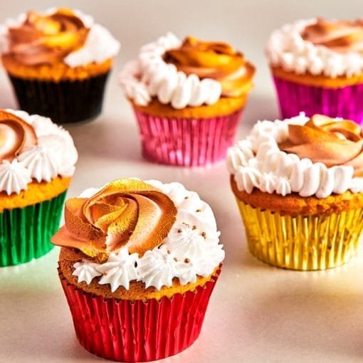 Capsulas Cupcakes Papel Aluminio "foil" Funcakes - Rosa Metalico - Imagen 2