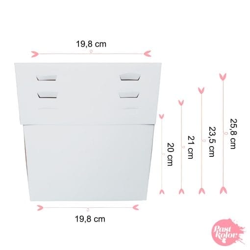 Caja Para Tarta 4 Alturas Ajustables - 19,8 Cm