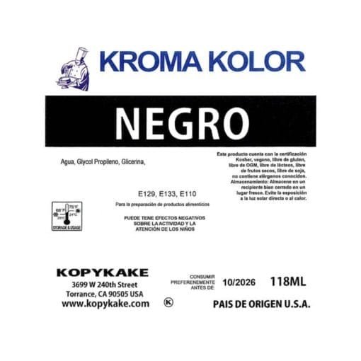 Colorante Aerografo "kroma Kolor" Kopykake - Negro (118 Ml)