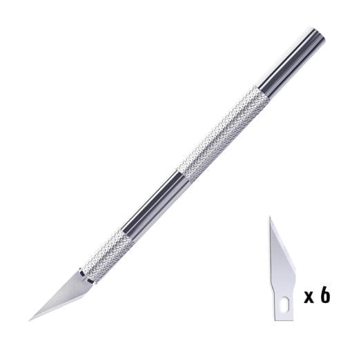 Bisturi De Precision + 5 Hojas De Corte De Respuesto - Imagen 2