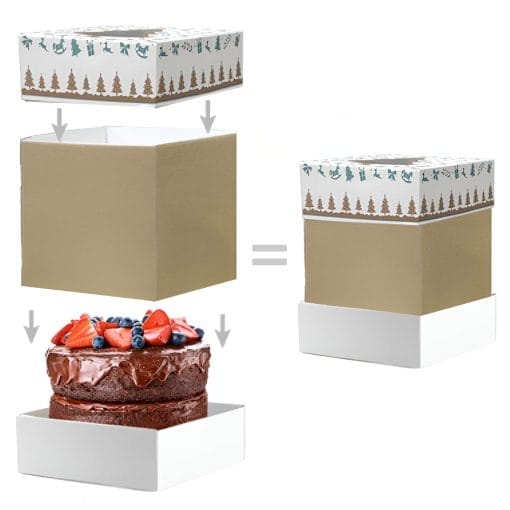 Soporte Extension Reversible De Caja Para Tarta - 23,5 Cm - Imagen 3