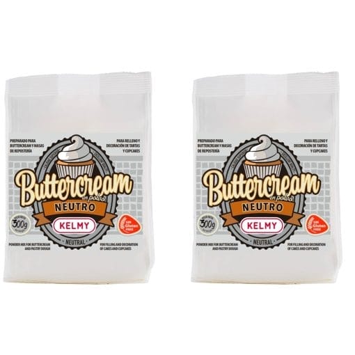 Preparado "buttercream" (crema Mantequilla) Kelmy - Sabor Neutro [300 G] (2 Unidades)
