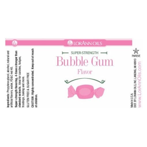 Aroma "super-strength" Lorann - Chicle / Bubble Gum (29,5 Ml) - Imagen 2