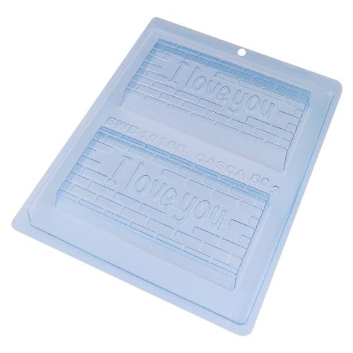 Molde Para Chocolate Bwb - Tabletas De Chocolate "i Love You" (2 Cavidades)