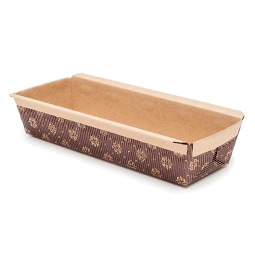 Molde De Papel Rectangular Para Plum Cake - 16,5 X 6,5 Cm