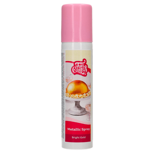 Spray Metalico Funcakes - Oro Brillante (100 Ml) - Imagen 2
