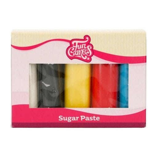 Multipack Fondant Funcakes - Colores Primarios (5 X 100 G) - Imagen 2