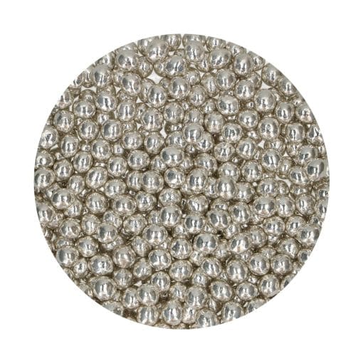 Perlas De Chocolate Crujiente Funcakes - Plata Metalizado (60 G)