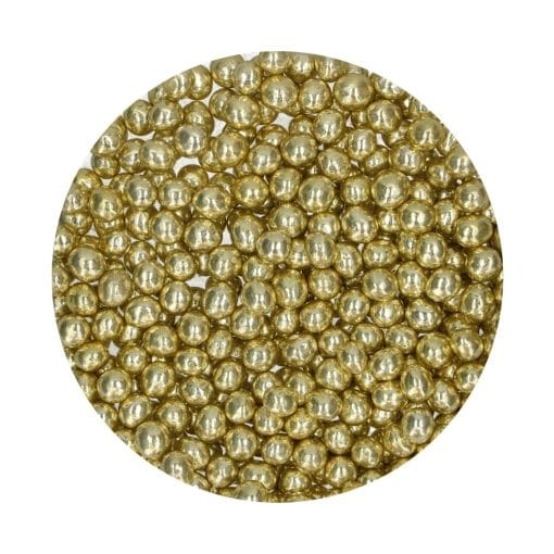 Perlas De Chocolate Crujiente Funcakes - Amarillo Metalizado (60 G)