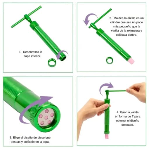 Extrusora Para Fondant Con 20 Discos - Imagen 2