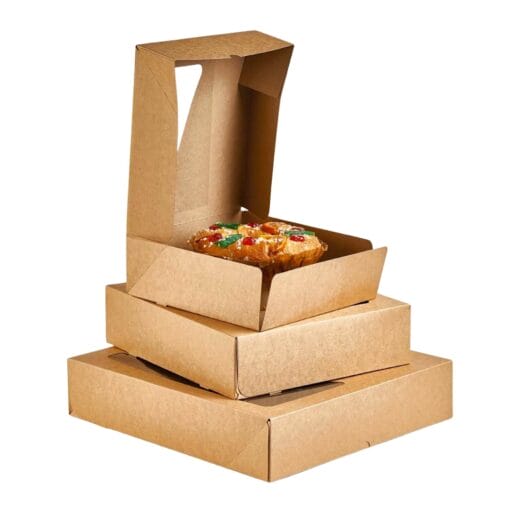 Caja Para Roscon De Reyes  - Roscon De Reyes: Kraft, Medidas Roscon: 32 X 8 Cm - Imagen 2