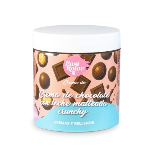 Crema De Chocolate Con Leche Malteada Crunchy Pastkolor - 300 G
